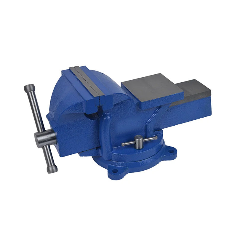 Heavy-duty 4-inch Bench Vise MS53421 by Huntar, designed for secure material holding in woodworking and metalworking projects.