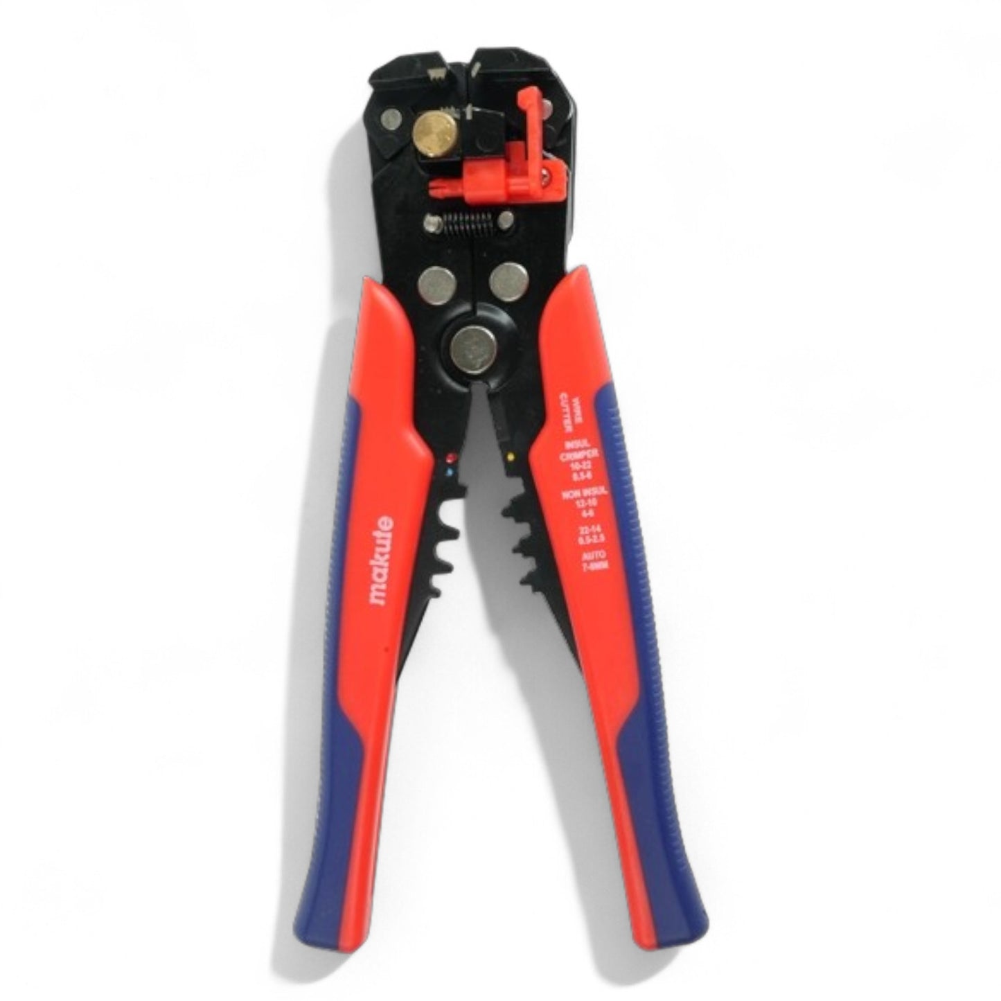 Makute MKWS1008 Automatic Wire Stripper 8" featuring a compact design for efficient wire stripping, ideal for electrical wiring projects.