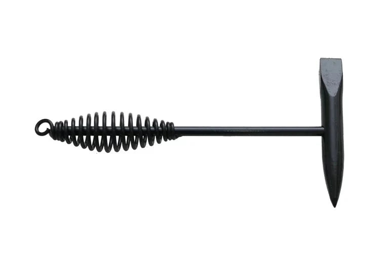 Hammer Welding tool designed for precision and efficiency in welding applications. Features a T-shaped head and a spiral handle for improved grip and control.