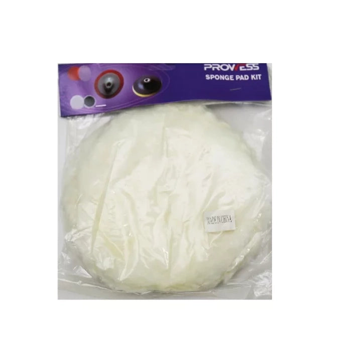 Wheel Polishing Wool 7" White packaged for easy use, designed for effective wheel care and polishing.