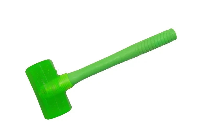 Hammer Plastic Green small - a durable green plastic hammer designed for reliable hammering tasks, featuring a sturdy head and ergonomic handle for optimal performance.