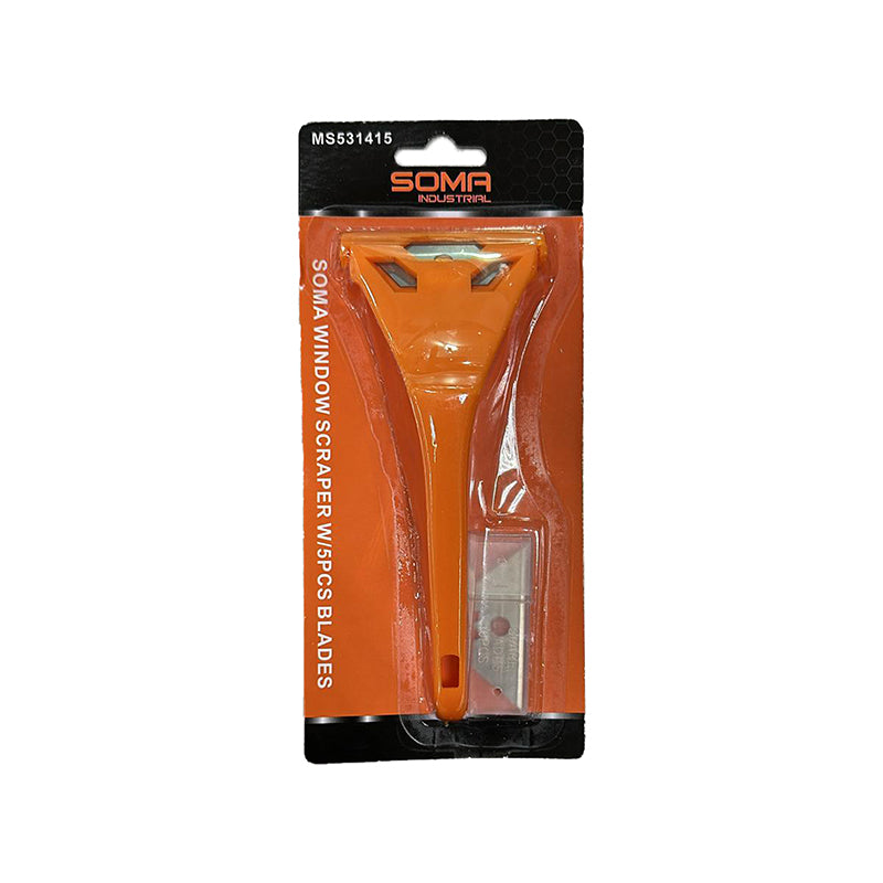 Window Scrapper MS531415 with 5pcs Blade by Somafix, designed for efficient and streak-free cleaning of glass surfaces.