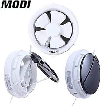 Ventilate Fan Modi displayed from multiple angles, highlighting its robust body and modern design for improved air flow.
