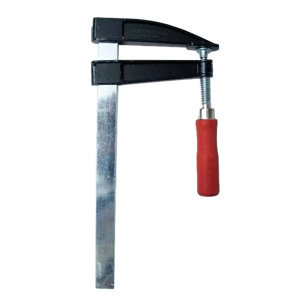 F Clamp Red Handle - 120 x 300mm by Huntar, showcasing sturdy design, easy-grip red handle, ideal for workshop clamping needs.
