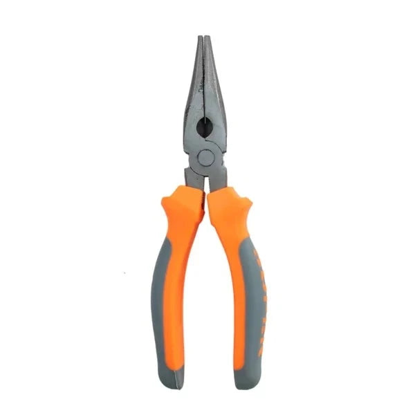 Nose Plier 8" Cocaco Orange/Gray Handle featuring ergonomic design for comfortable grip and sharp nose for precision use. Ideal for professionals and DIY enthusiasts.