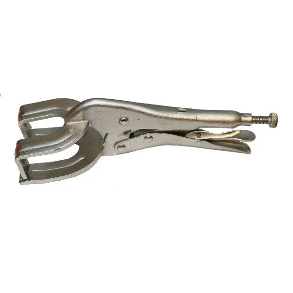 Grip Plier Folded W tool featuring a sleek metallic finish, ergonomic design, and a folding mechanism for easy storage, ideal for professional and DIY applications.