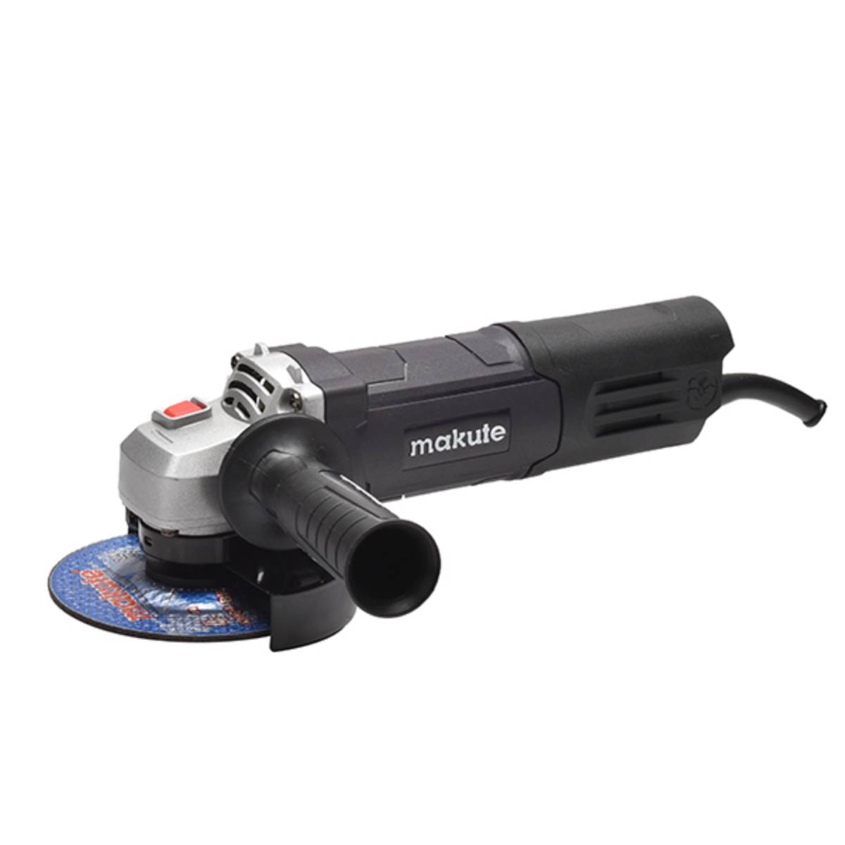 Makute 4.5" Grinder AG017 showcasing robust design and cutting capabilities with an 800W motor, suitable for various grinding tasks.