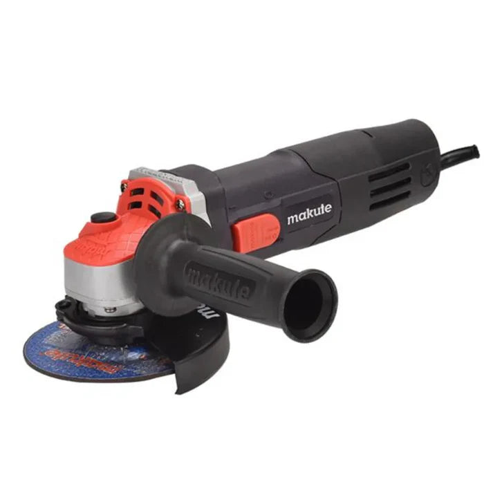 4.5" Makute AG126-SV 850w Variable Speed Grinder showcasing a powerful motor and adjustable speed control, designed for efficient cutting and grinding operations.