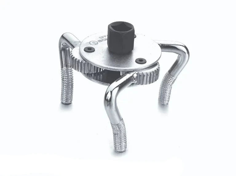 Somafix 3 Leg Oil Filter Wrench showcasing its robust design with three adjustable legs for superior grip and torque, ideal for efficiently changing oil filters.