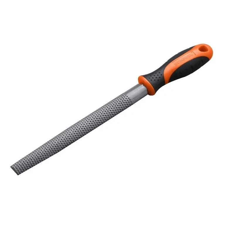 File Wood 8" Half Round SFX5256 Somafix - Professional woodworking tool with a durable design for precise filing and smoothing of wood surfaces.