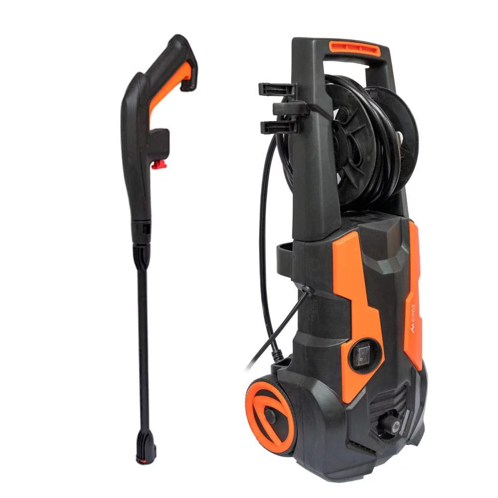 Car Pressure Washer MS53998 150 Bar by Huntar featuring a powerful and ergonomic design, complete with a high-pressure water jet system for efficient car cleaning.