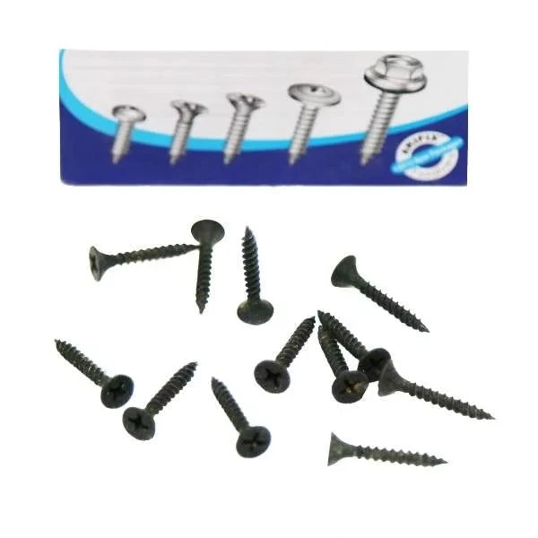 Pack of Drywall Screw Black Fine Thread screws, showcasing various sizes and a stylish black finish, ideal for durable drywall installations.