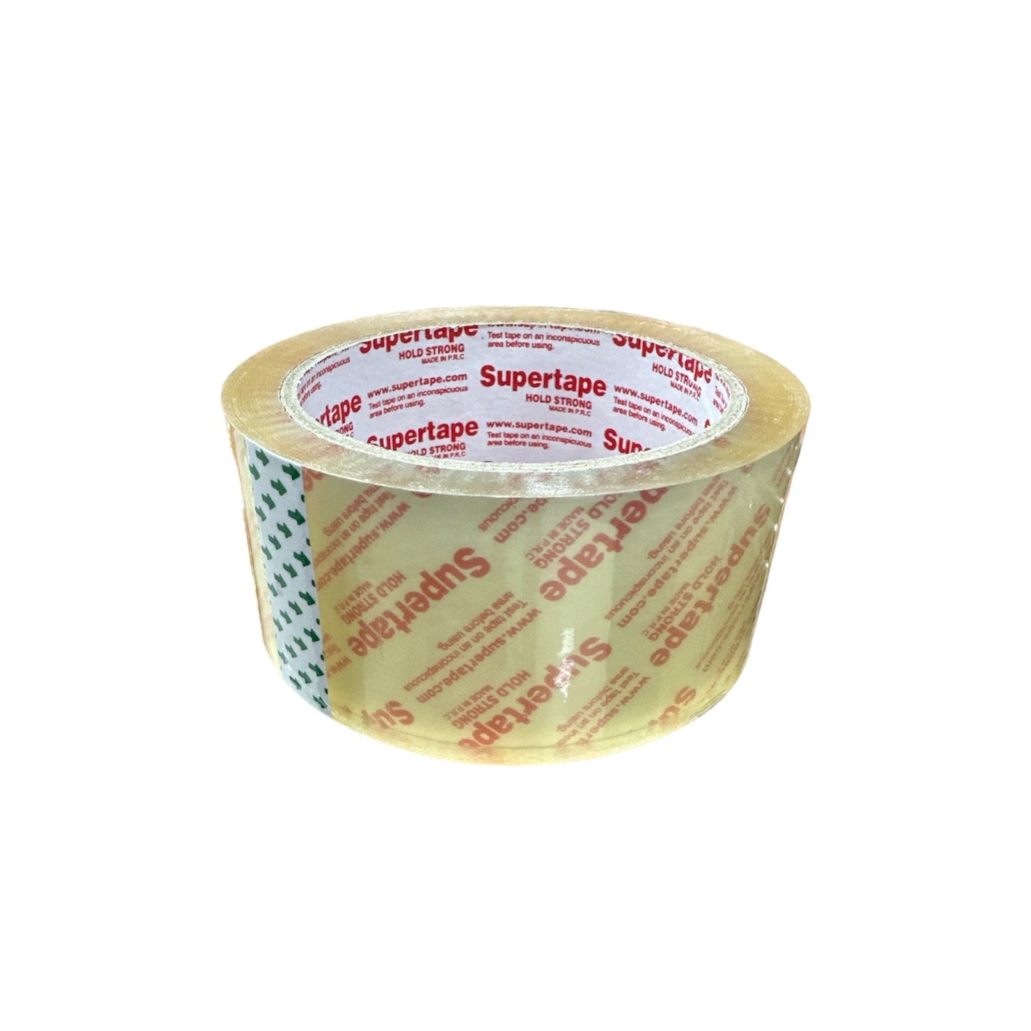 Packing Tape Crystal Clear MS53510 displayed in a roll, showcasing its transparent design and strong adhesive properties for effective sealing of packages and boxes.