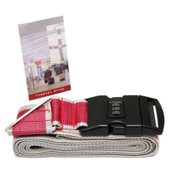 4m Big Luggage Strap With Password showcasing adjustable design and secure combination lock, ideal for enhancing luggage security during travel.