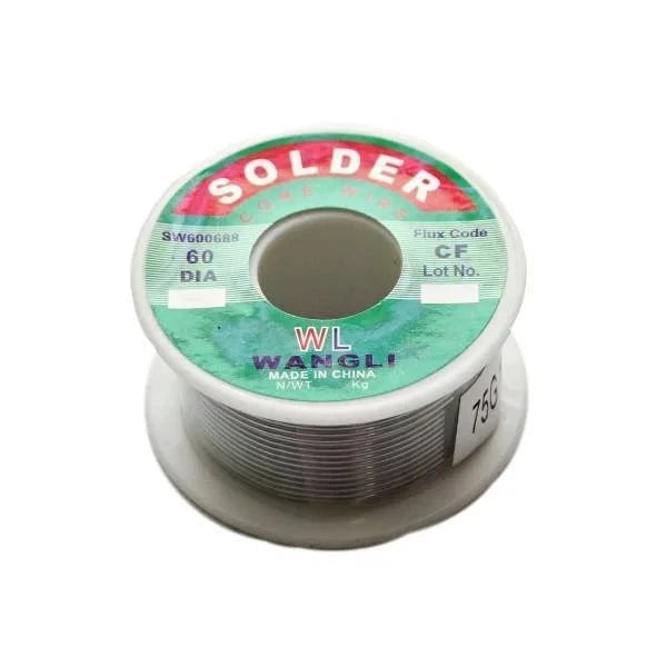 Cymate Soldering Wire 75g spool, featuring a high-quality design for reliable electronic connections, ideal for hobbyists and professionals, showcasing its flux-core for enhanced adhesion and performance.