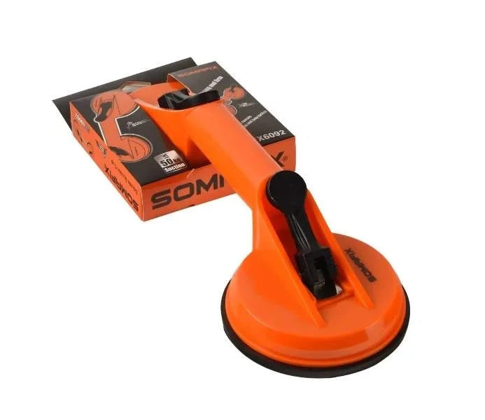 Glass Suction 2 Disc SFX6092 by Somafix, showcasing its ergonomic handle and powerful suction design, ideal for lifting and handling glass in various projects.