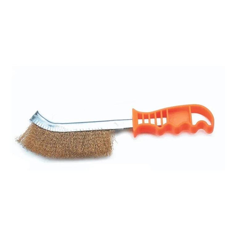 Somafix Wire Brush 10" Brass MS531416 designed for effective cleaning with high-quality brass bristles. Ideal for rust removal and surface preparation.