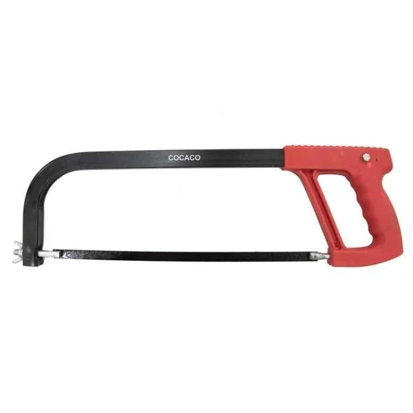 Hacksaw Frame Cocaco Heavyduty showcasing a professional-grade design for precision cutting in various materials, equipped with an ergonomic handle for comfort and control.