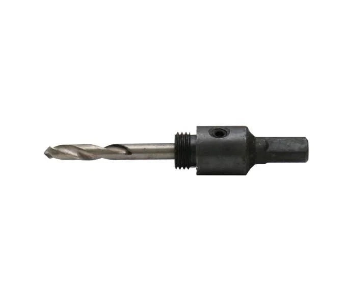Hole Saw Main Drill from Huntar, featuring a sharp drill bit attached to a robust drill body, ideal for precise cutting in wood, metal, and plastic.