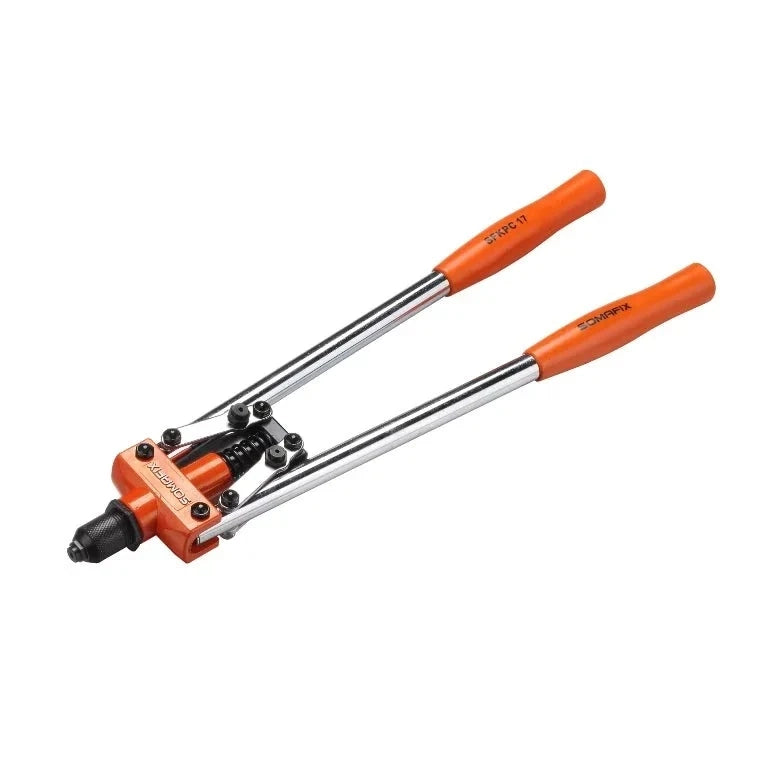 Hand Riveter 17" Long Handle SFKPC17 by Somafix showcasing its durable build and extended handles for optimal leverage in various construction and metalwork applications.