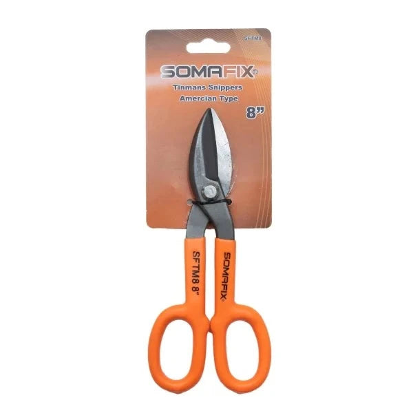 Tin Man Snip Soma Fix by Somafix, featuring sharp blades and ergonomically designed handles for efficient cutting of metal, plastic, and fabric. Ideal for professionals and DIY enthusiasts.