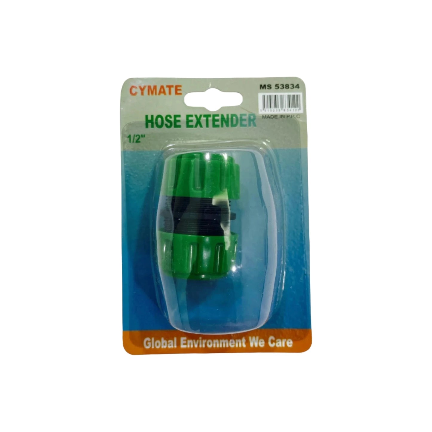 Garden Hose Extender 1/2" MS53834 Cymate packaging showcasing the durable hose extender designed for efficient watering in gardens and lawns.