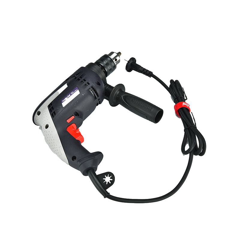 Makute Drill 13mm 610W ID003 with PVC Case, featuring a powerful motor, variable speed control, soft grip handle, and multifunction capability for impact, drilling, and screwing tasks.