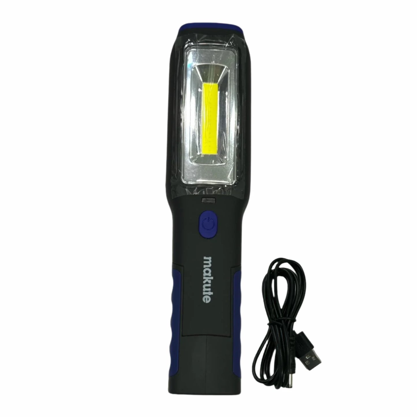 Makute Rechargeable Battery MKARL1001 hand lamp with bright LED light and charging cable, ideal for professional work and enhanced illumination.