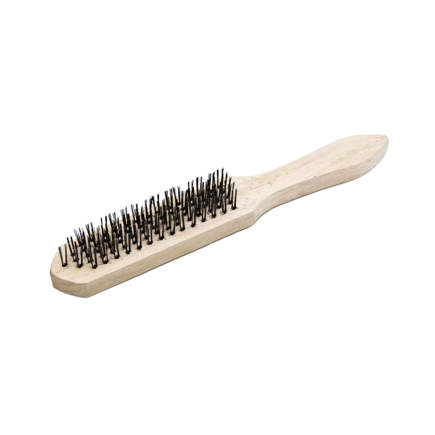 Wire Brush China Huntar, a professional-grade cleaning tool featuring high-quality wire bristles and an ergonomic wooden handle, designed for effective removal of tough grime, stains, and rust.