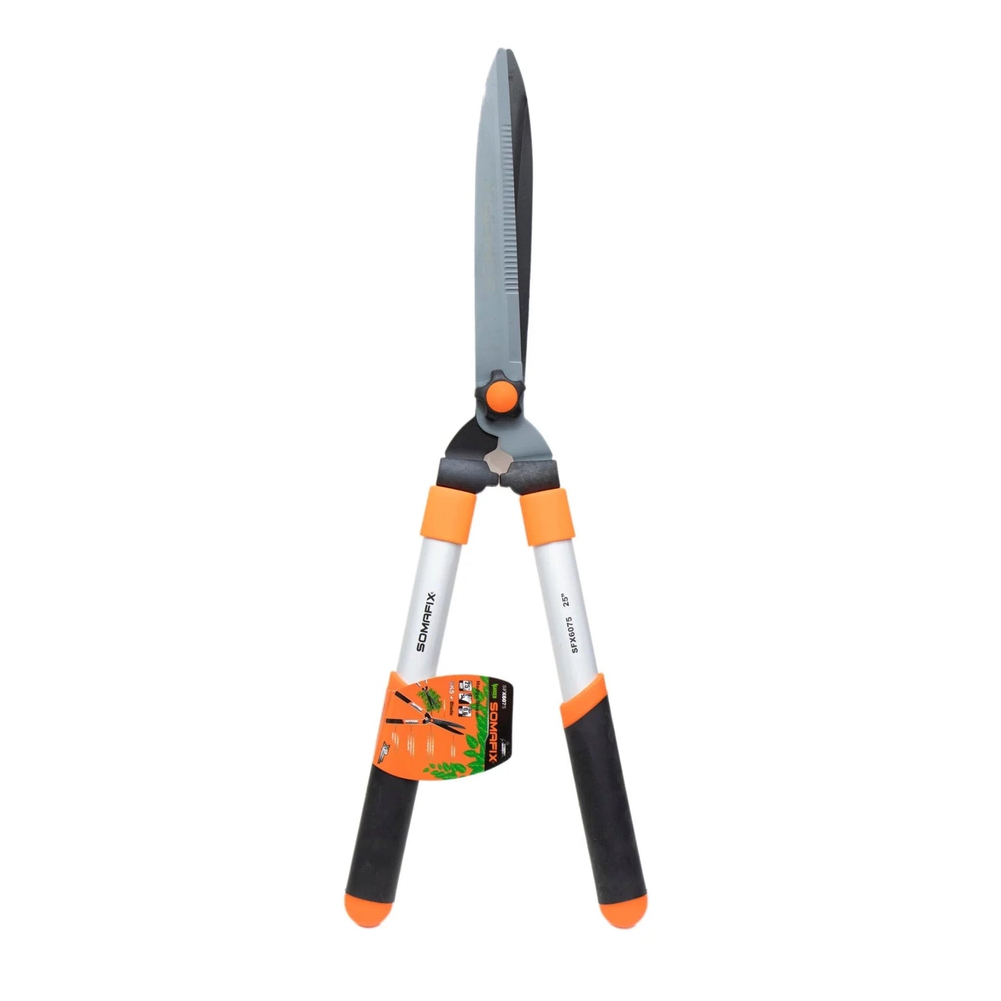 Garden Scissors 25" SFX6075 Somafix featuring durable blades and ergonomic handles, ideal for trimming plants and bushes.