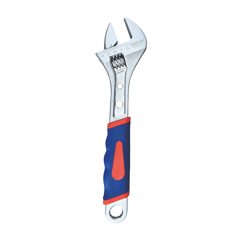 Adjustable Wrench 12″ MK101012 Makute featuring a chrome-plated finish, ergonomic grip, and precision adjustment for versatile use in various applications.