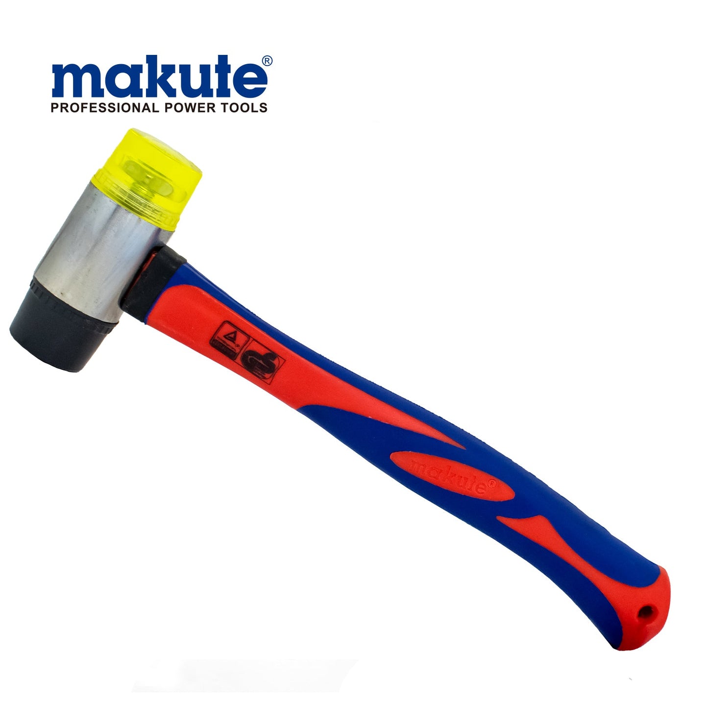 Hammer Plastic 2 Way Makute MK121435 featuring a durable plastic design and ergonomic handle, ideal for driving and extracting nails, perfect for construction and home improvement projects.