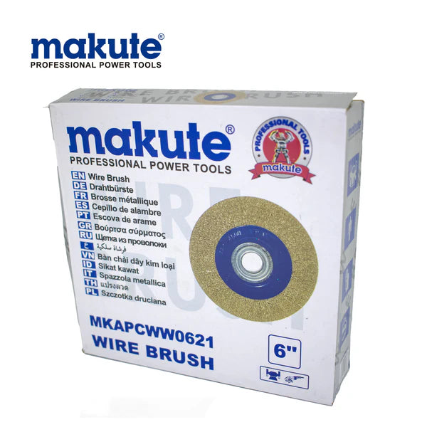 Wheel Brush Makute 5" X M20 Crimped