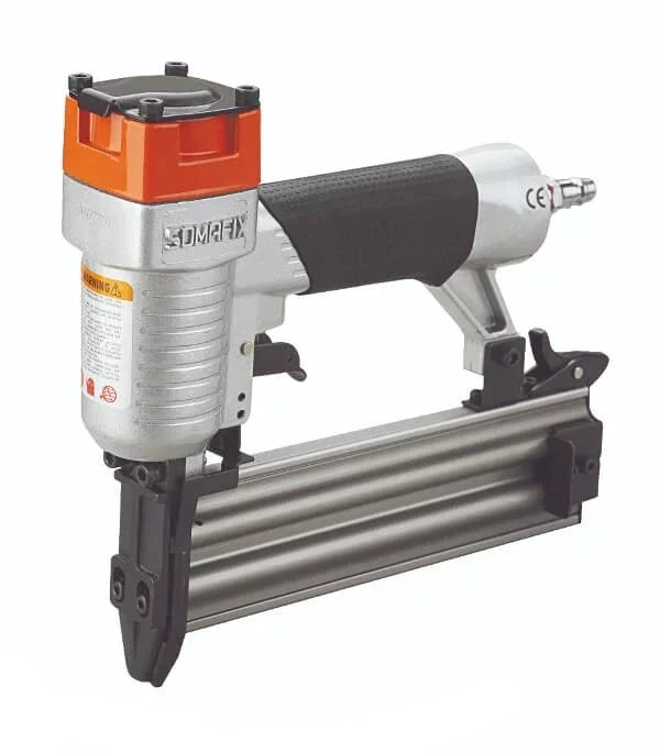 Somafix Air Nailer Brad Gun SFF50S, a lightweight and durable tool designed for high-speed nailing in woodworking and trim installation projects.