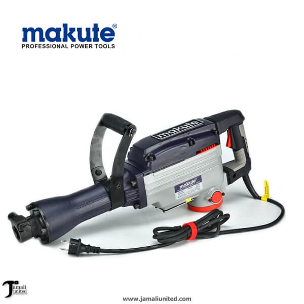 Makute Drill Hammer Hilti 65mm DH65 2200W, a professional demolition tool, featuring a robust design and ergonomic handle for enhanced portability and performance in heavy-duty applications.