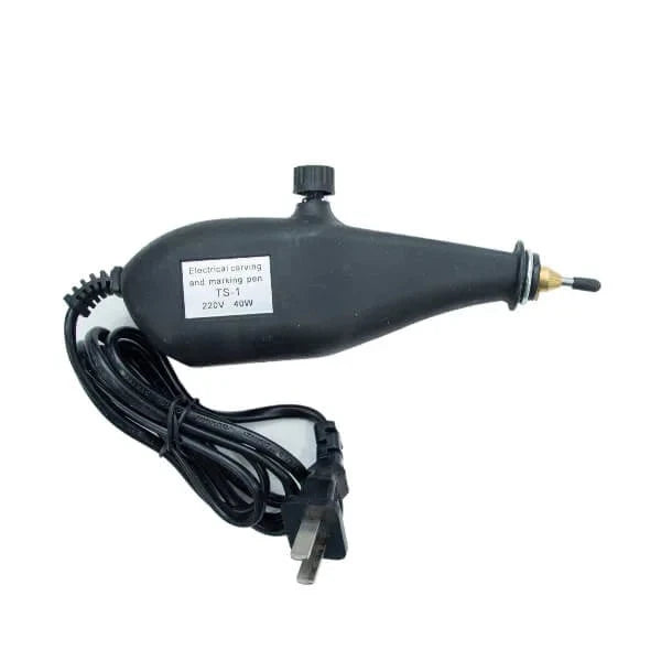 Electric Carving & Marking Machine showcasing a sleek, ergonomic design with a power cord, ideal for precise carving and marking of materials such as wood, metal, and acrylic.