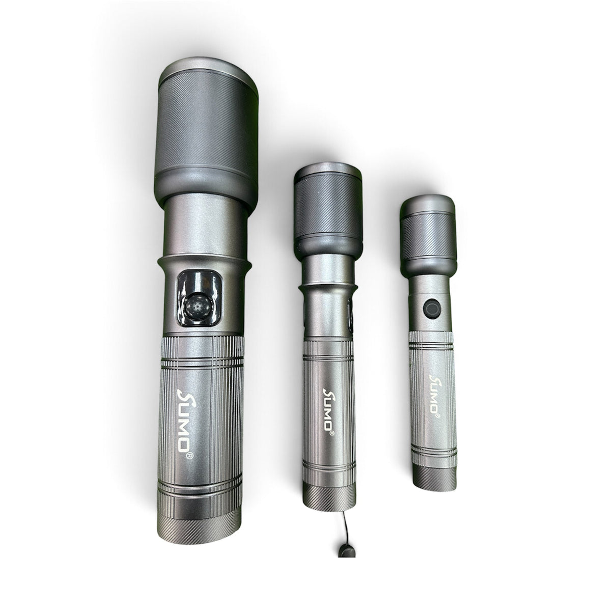 Rechargeable LED Torch 1500 Lumens — SM-6112, 20W, 3000mAh, Type-C Charging & Zoom (1 Year Warranty)