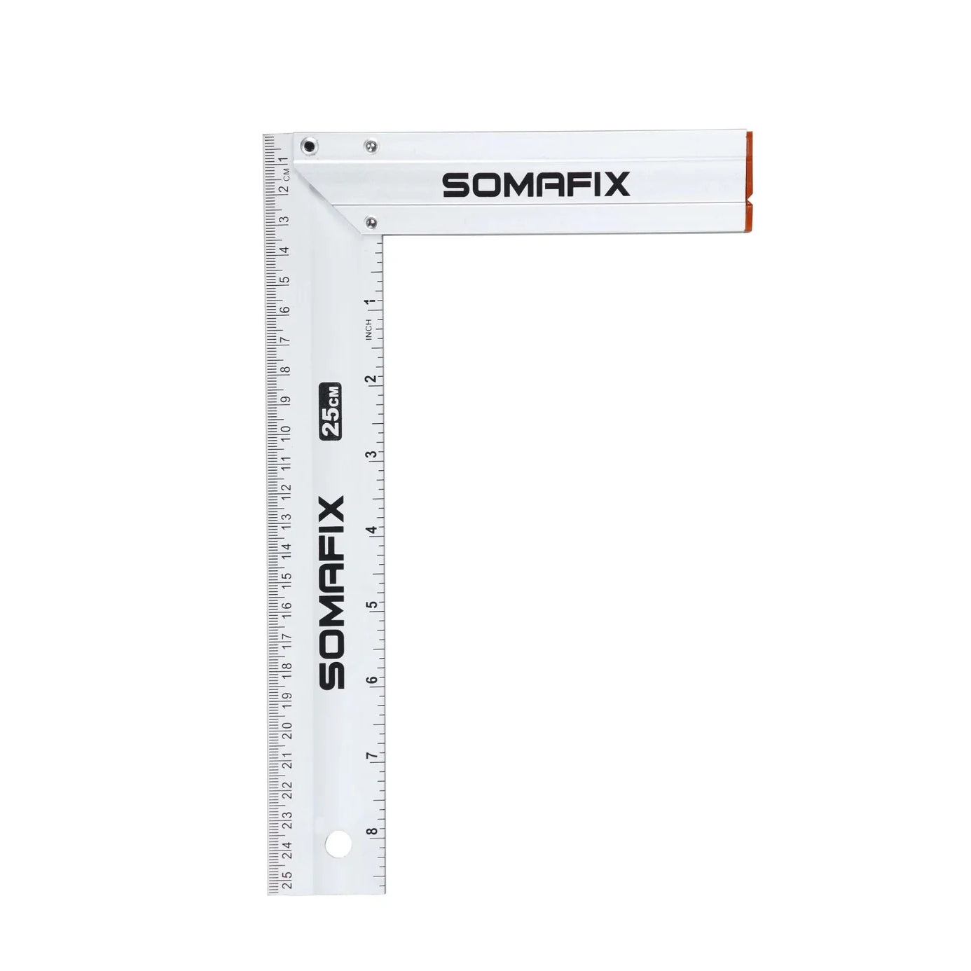 Try Square Aluminium Soma Fix tool showcasing precise measurement markings, designed for carpentry and woodworking with durable aluminum construction.