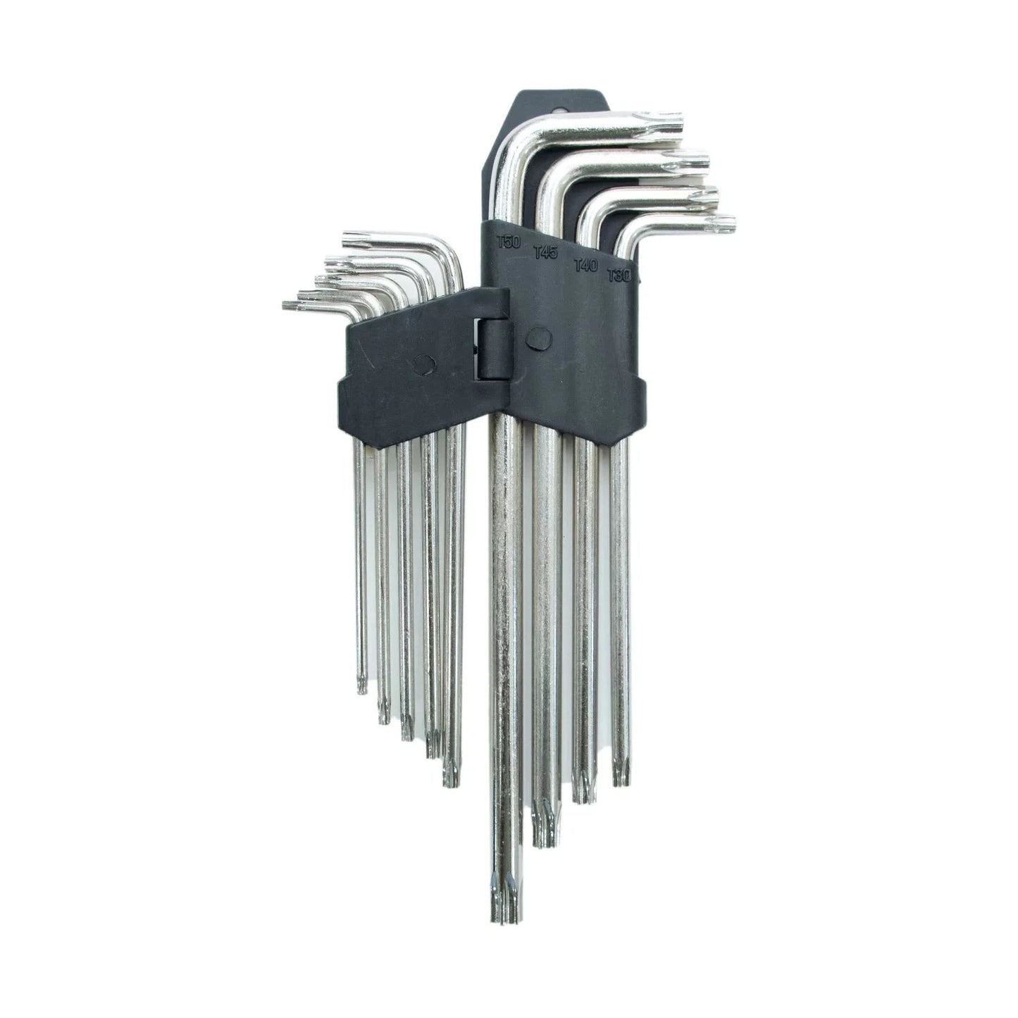 Allen Key Torx 9pcs SB4232 set displayed in a holder, showcasing a variety of sizes designed for precision and efficiency, perfect for professionals and DIY enthusiasts.