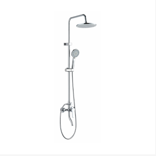 Chrome Rain Shower Mixer Set with Hand Shower