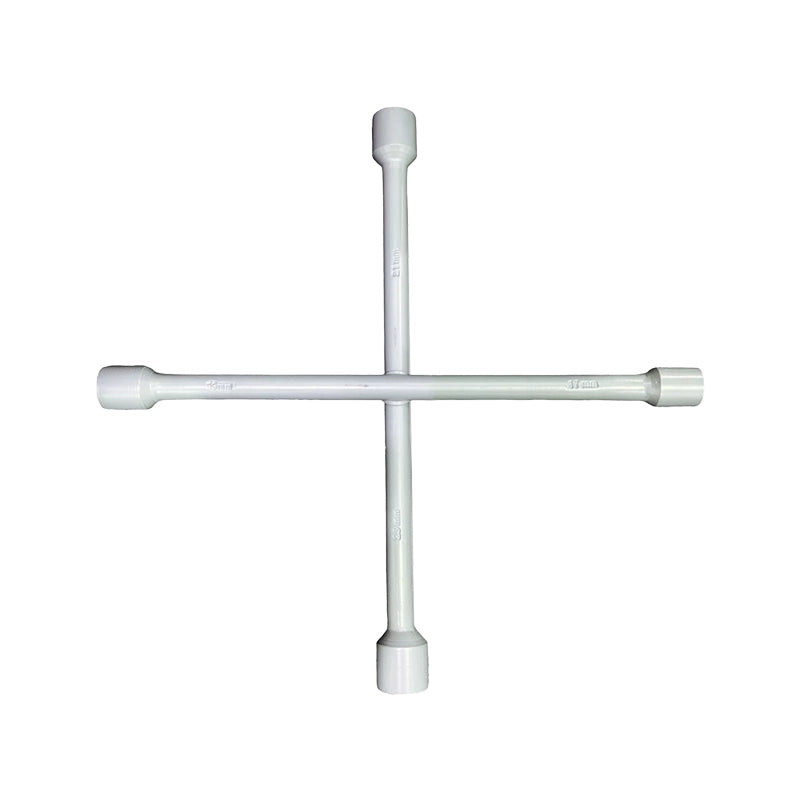 Spanner Cross Wheel 4-Way 16" Chrome MS53541 by Huntar, featuring a durable and versatile design ideal for car maintenance.