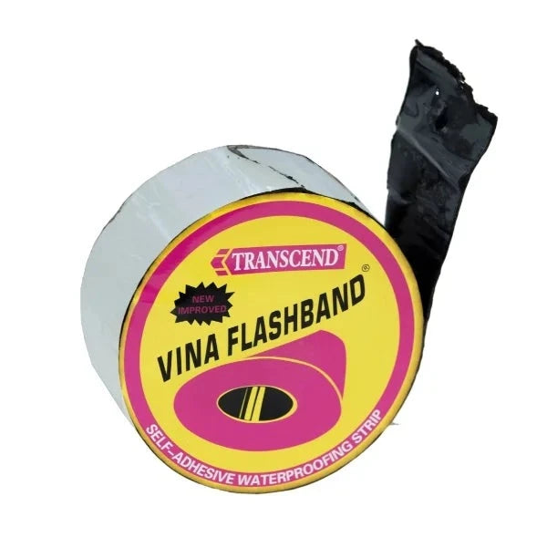 Self-adhesive waterproofing tape, 50mm x 2.5m, suitable for various applications, including home repairs and roofing, featuring a durable construction and strong adhesive for effective moisture protection.