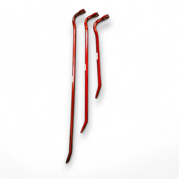 Wrecking Bar Nail Puller by Cyamte, featuring three heavy-duty wrecking bars with ergonomic grips, ideal for demolition and construction tasks.