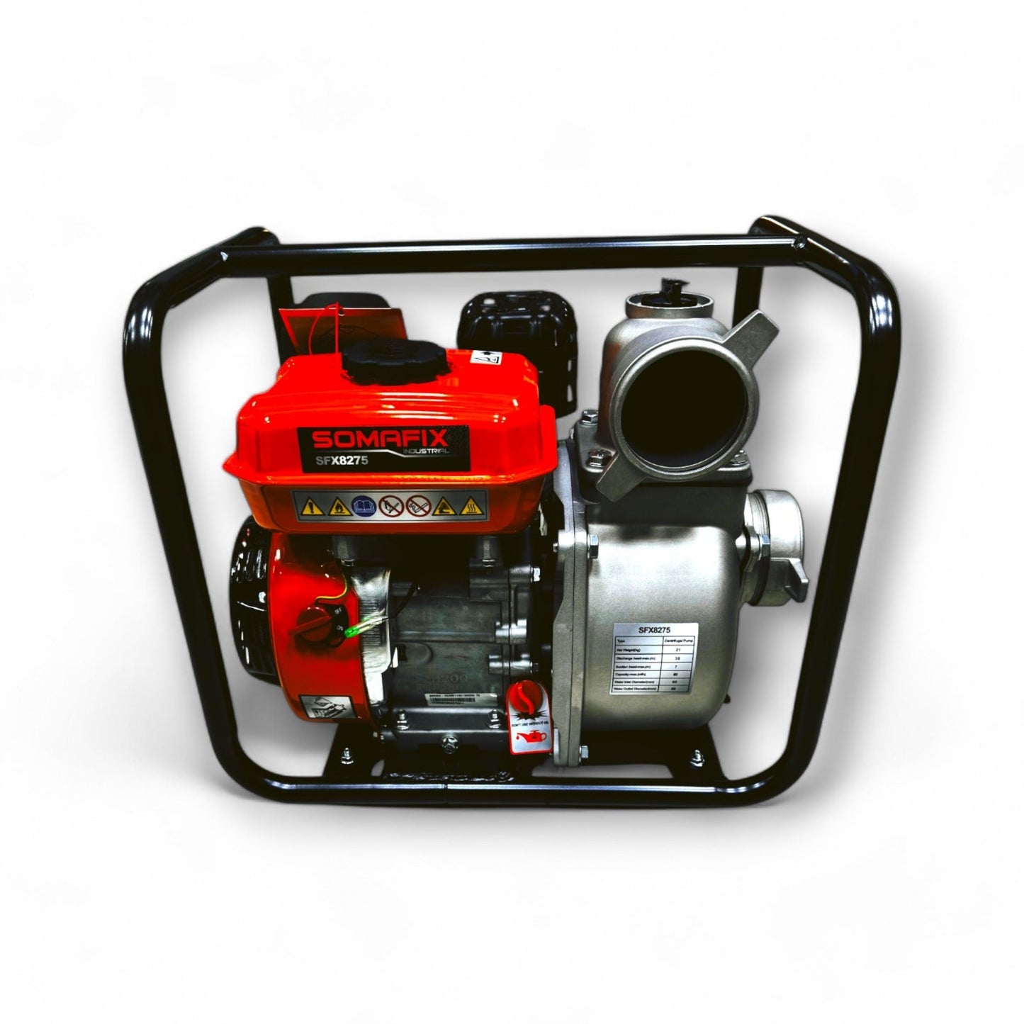 Water Pump Gasoline 2" SFX8274 showcasing its powerful gasoline engine design, ideal for efficient water management in irrigation and flood control applications.