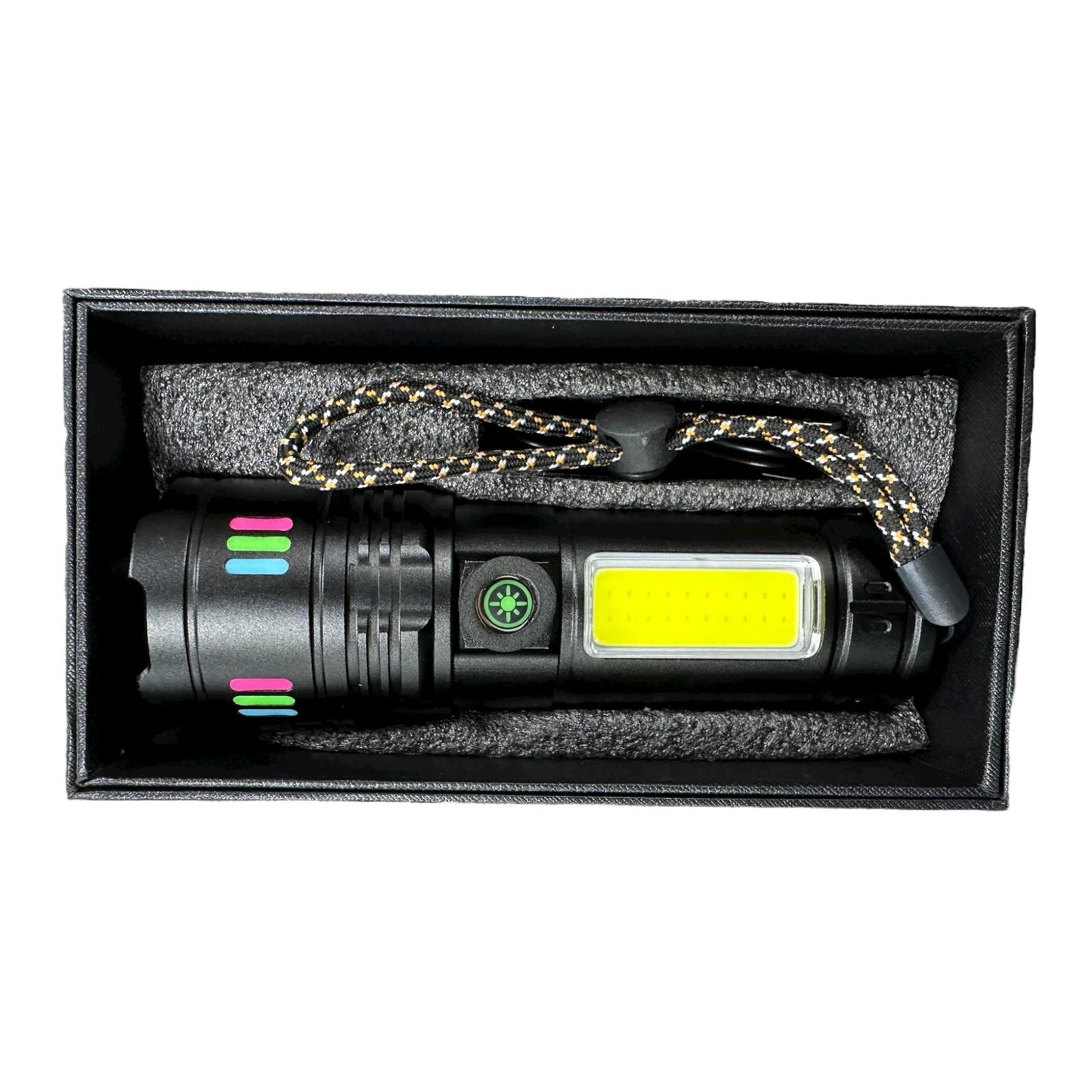 Rechargeable USB LED Flashlight LH-7112 – 3000M P100 Light