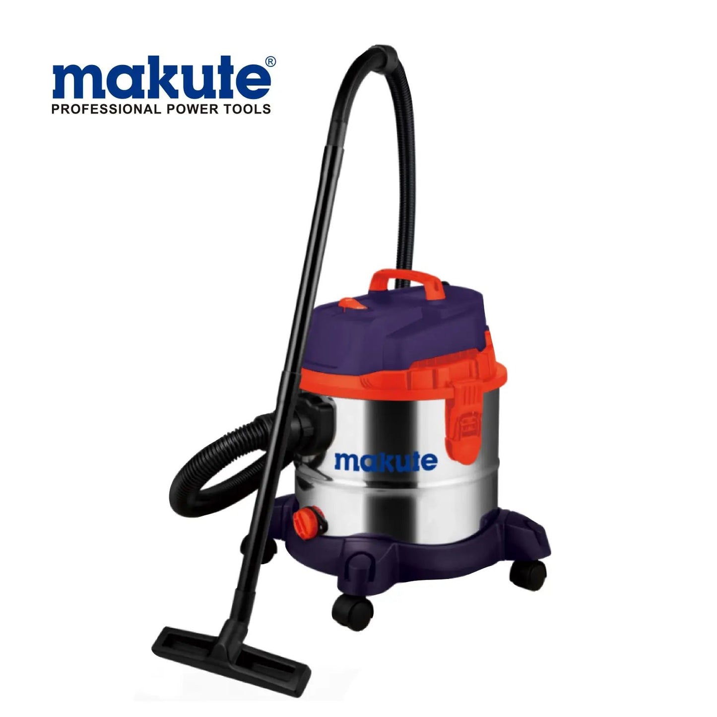 Makute Vacuum Cleaner featuring a compact structure and practical design, emphasizing powerful suction for residential and commercial cleaning tasks.