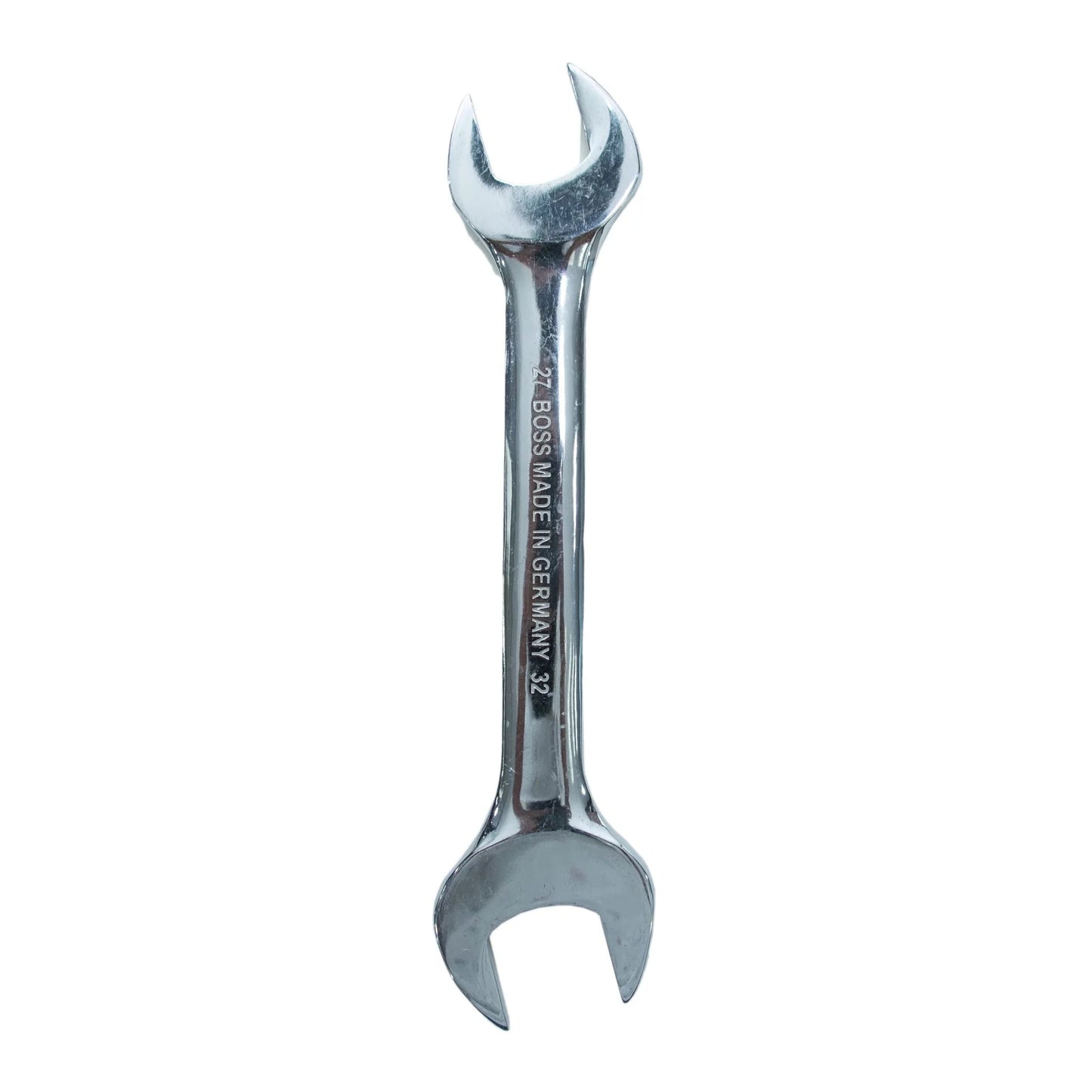 Boss Double/Open Spanner displayed in a high-quality image, showcasing its durable construction and precision-cut edges for easy tightening and loosening of nuts and bolts.