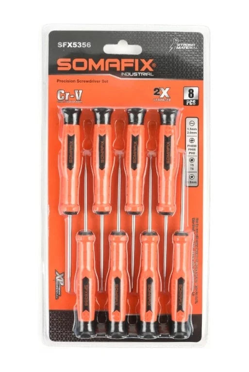 Screw Driver 8pcs Set Precision SFX5356 Somafix