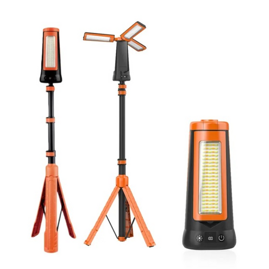 Toby's Solar Rechargeable Camping Light 5500 Lumens — CPL-T50, Tripod, Power Bank & SOS Mode (1 Year Warranty)