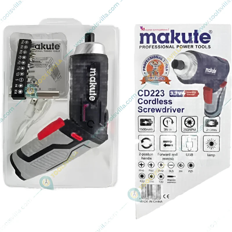 Cordless Screwdriver CD223 Makute